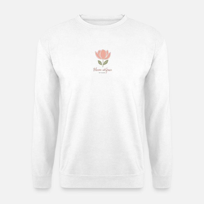 Geburtsblume - Unisex Pullover - Weiß