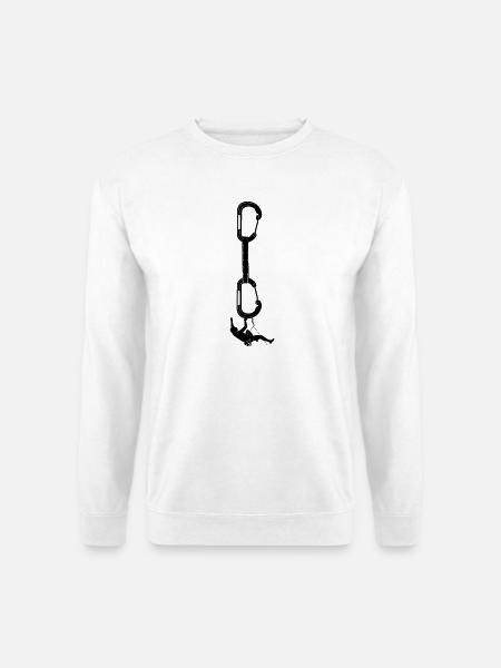 Bergsport mit klettern oder climbing. Felsklettern - Unisex Pullover - Weiß