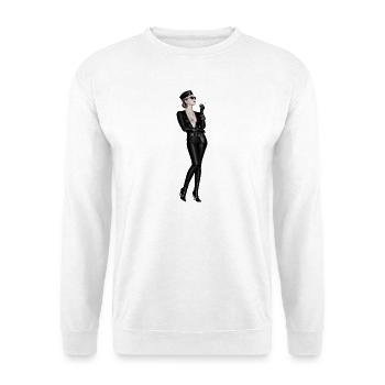 TÖDLICHE VERFÜHRERIN - Unisex Pullover - Weiß - Vorne - Alina (178cm) & Michal (187cm)