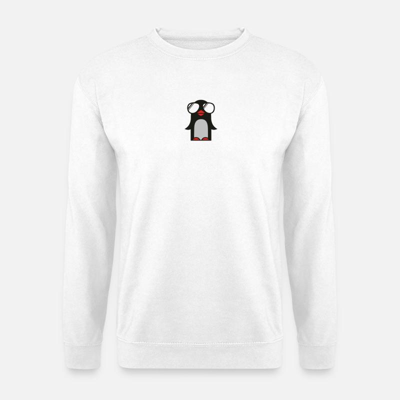 funky pinguin - Unisex Pullover - Weiß