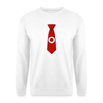 Cravate japonaise – Conception du drapeau - Sweat-shirt Unisexe - blanc - Devant