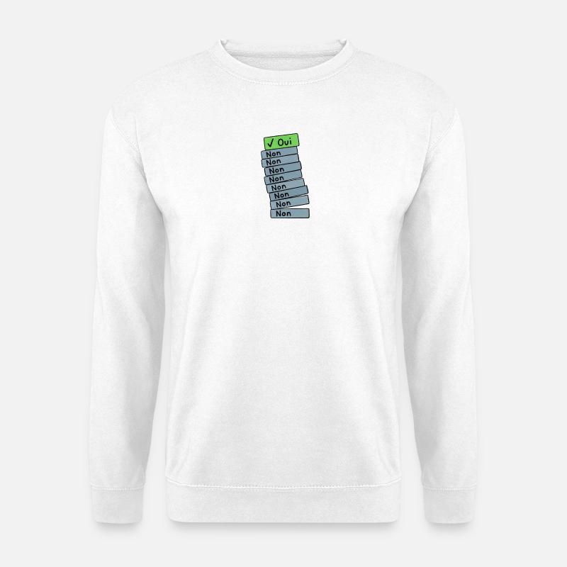 Stapel von Ordnern - Unisex Pullover - Weiß