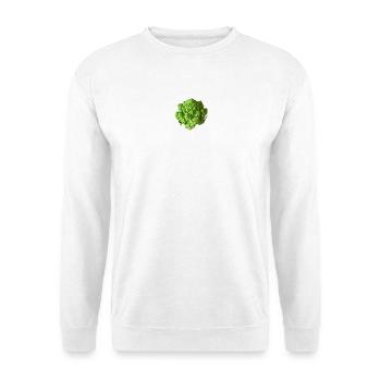 Romanesco-Brokkolifraktal - Unisex Pullover - Weiß - Vorne - Alina (178cm) & Michal (187cm)