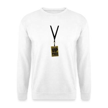 VIP Pass - Unisex Sweatshirt - white - Front
