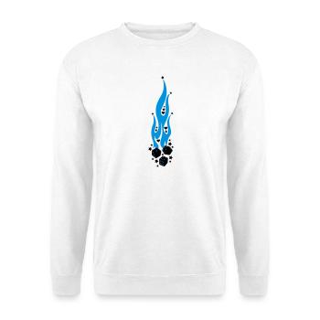 flammen - Unisex Pullover - Weiß - Vorne