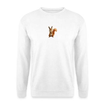 Ecureuil effet cartoon - Sweat-shirt Unisexe - blanc - Devant