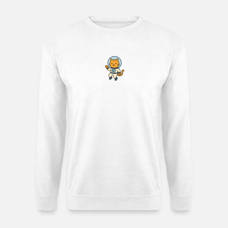 Astrochat - Sweat-shirt Unisexe - blanc