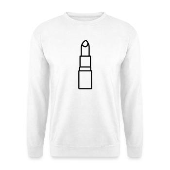 lipstick - Unisex Sweatshirt - white - Front