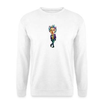 Portrait expressionniste coloré - Sweat-shirt Unisexe - blanc - Devant