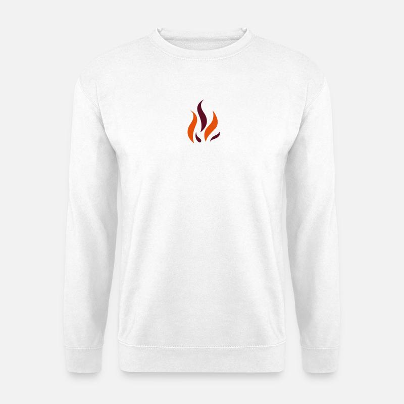 Flamme - Unisex Pullover - Weiß