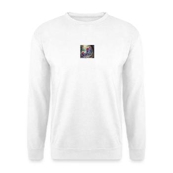 Magical rainbow unicorn in the forest - Unisex Sweatshirt - white - Front