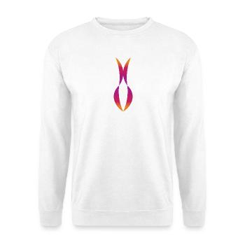 trennen - Unisex Pullover - Weiß - Vorne - Alina (178cm) & Michal (187cm)