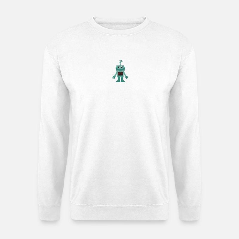 Roboter - Unisex Pullover - Weiß