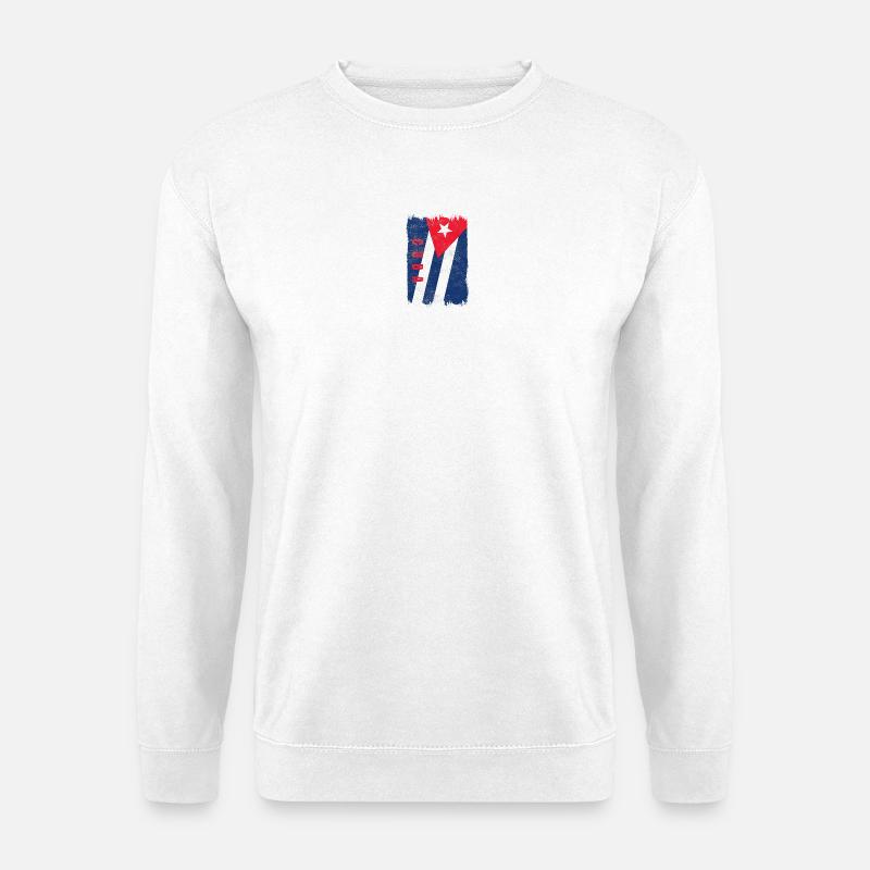 Kuba Flagge - Unisex Pullover - Weiß