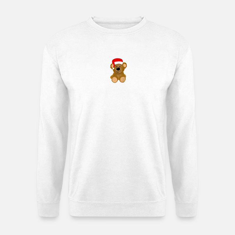 Weihnachten Teddybär - Unisex Pullover - Weiß