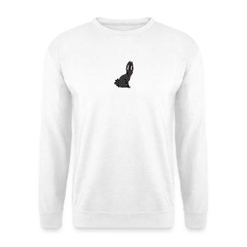 black bunny - Unisex Sweatshirt - white - Front