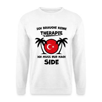 Side Türkei – Türkische Riviera - Unisex Pullover - Weiß - Vorne - Alina (178cm) & Michal (187cm)