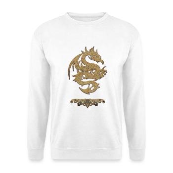 Merveilleux dragon chinois - Sweat-shirt Unisexe - blanc - Devant