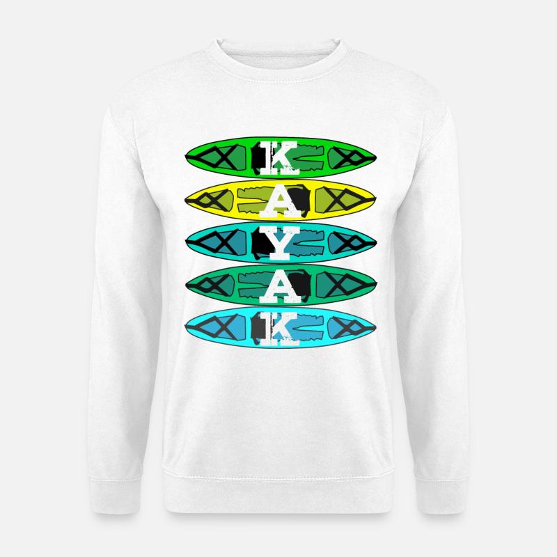 Kayak paddle canoe gift - Unisex Sweatshirt - white