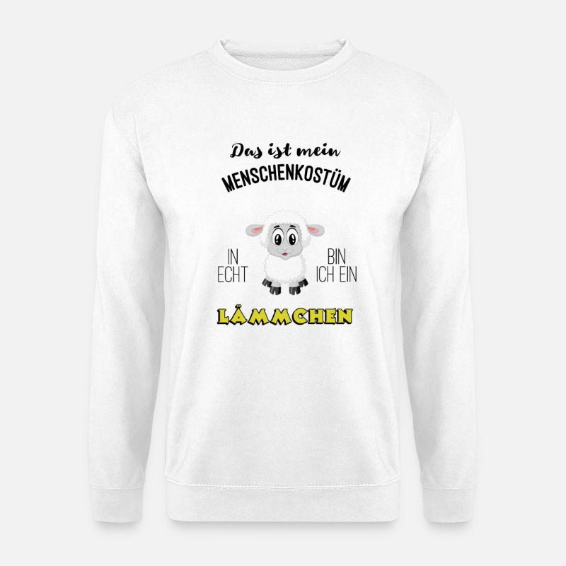 Human costumes Laemmchen Carnival MBA - Unisex Sweatshirt - white