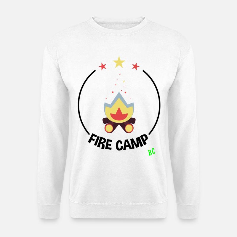 Feuer Camp - Unisex Pullover - Weiß