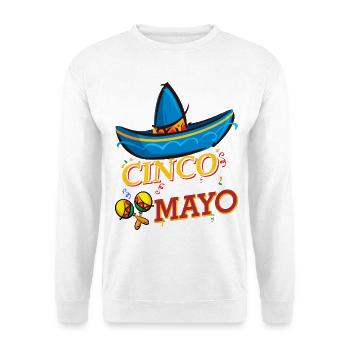 cinco de mayo - 5 de mayo - Unisex Pullover - Weiß - Vorne - Alina (178cm) & Michal (187cm)