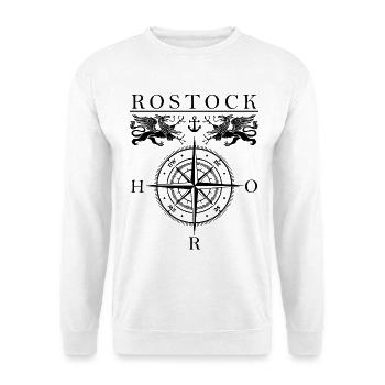 Boussole Rostock - Sweat-shirt Unisexe - blanc - Devant