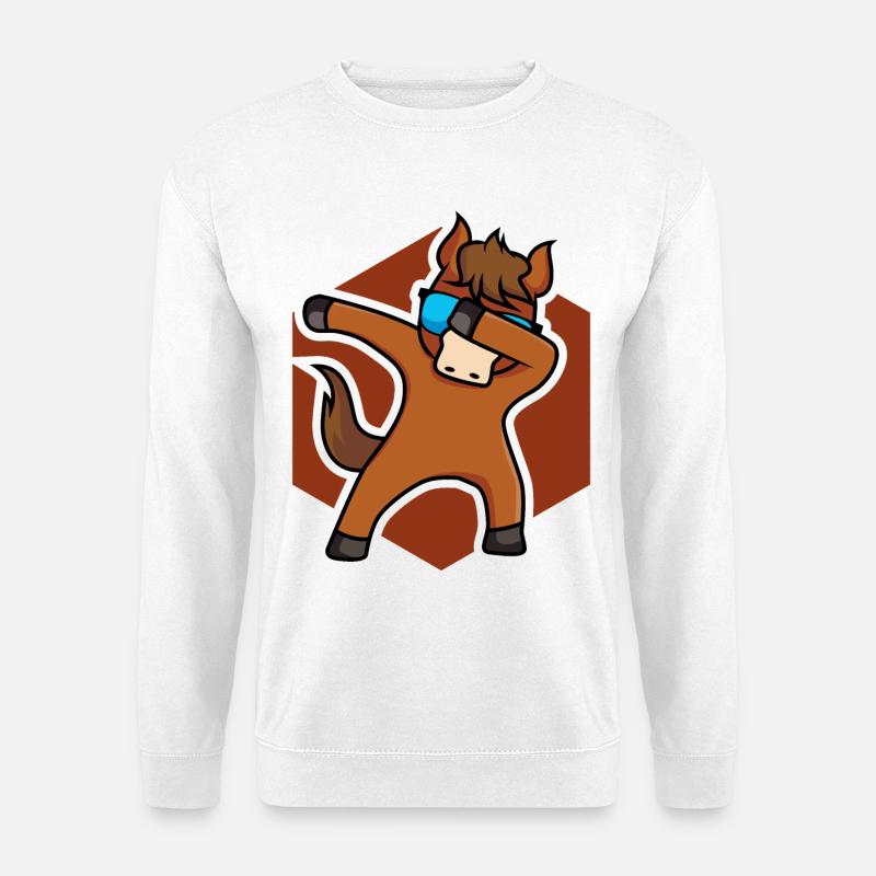 Cheval de cheval cheval - design - Sweat-shirt Unisexe - blanc