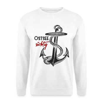 Mer Baltique Addict - Ancre - Sweat-shirt Unisexe - blanc - Devant