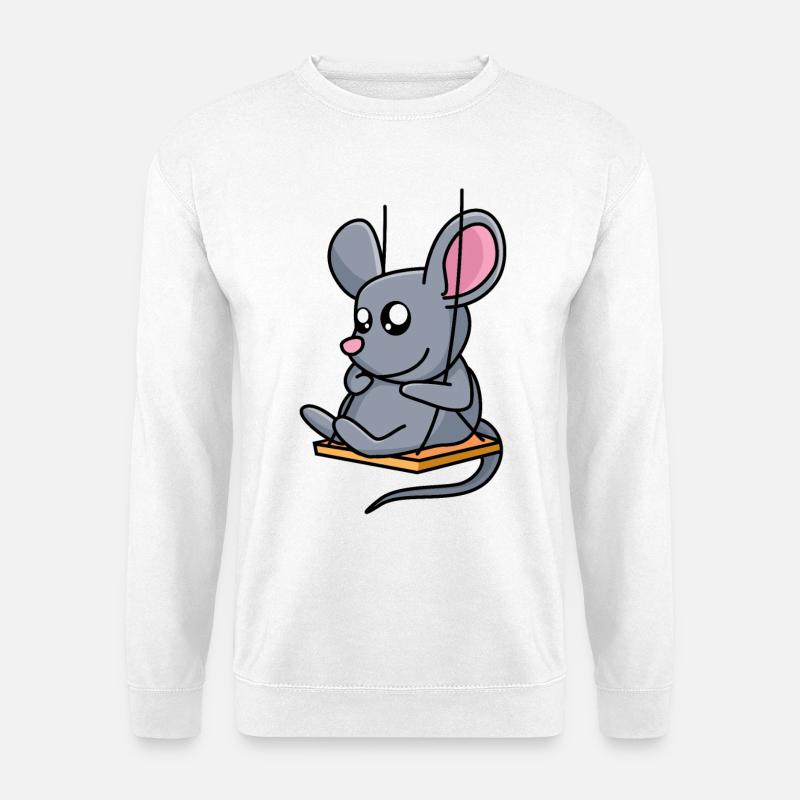 Mouse Mouse Swing - Design - Unisex Sweatshirt - white