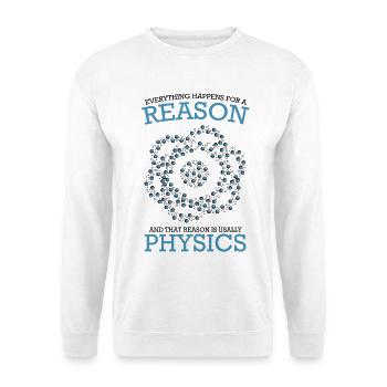 Reason Physics Spirale - Unisex Pullover - Weiß - Vorne