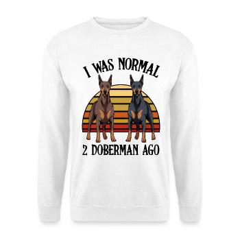 Doberlight Duo at Sunset - Unisex Sweatshirt - white - Front
