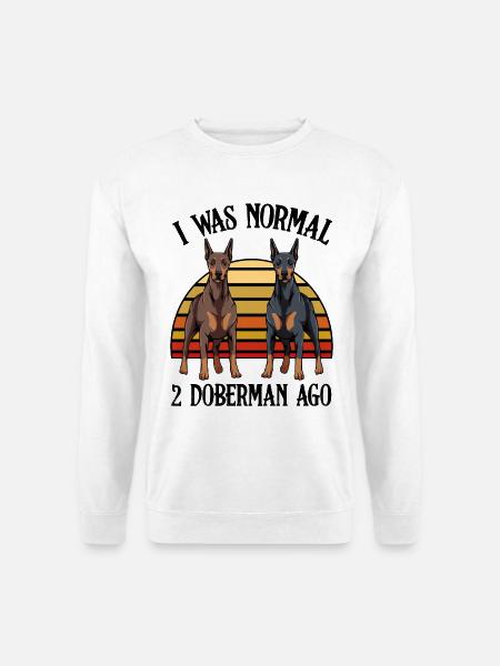 Doberlight Duo at Sunset - Unisex Sweatshirt - white