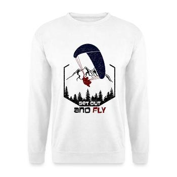Paragliding - Unisex Pullover - Weiß - Vorne