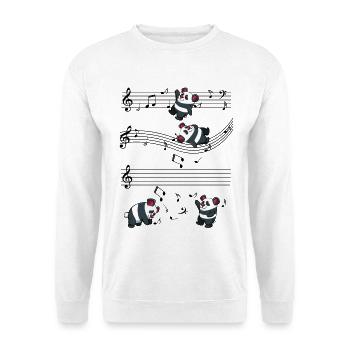Panda Quartet in the game - Unisex Sweatshirt - white - Front