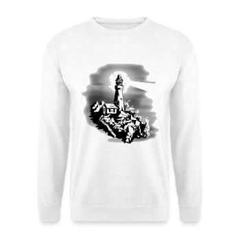 Lighthouse Maritim Coast Nautical Nature Ahoi Ship - Unisex Sweatshirt - white - Front