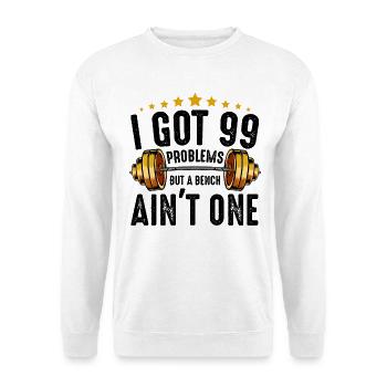 T-shirt de gymnase Gold Barbell Stars - Sweat-shirt Unisexe - blanc - Devant