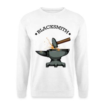Pouvoir de l’étincelle de la forge - Sweat-shirt Unisexe - blanc - Devant