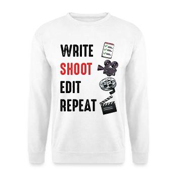 Film Shooting Set: Reel & Flap - Unisex Sweatshirt - white - Front