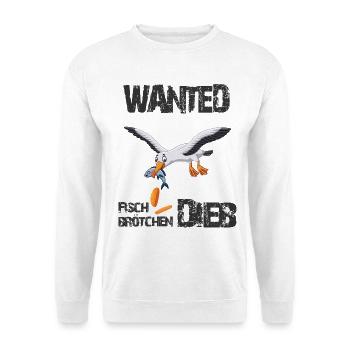 Wanted - Der berüchtigte Fischbrötchen Dieb - Unisex Pullover - Weiß - Vorne