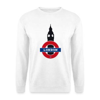 london tower england brexit uk big ben trip reise - Unisex Pullover - Weiß - Vorne - Alina (178cm) & Michal (187cm)