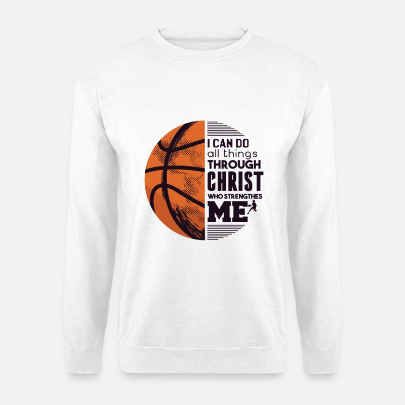 Basketball Glaube - Unisex Pullover - Weiß