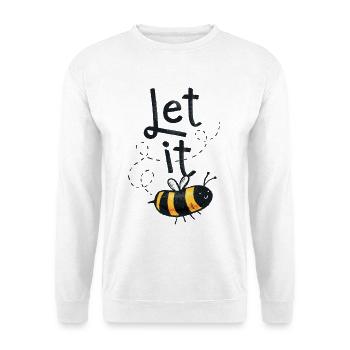 Let it Bee - Unisex Pullover - Weiß - Vorne
