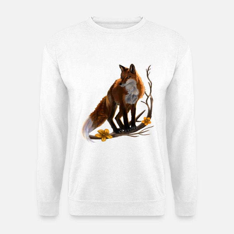 Fuchs - Unisex Pullover - Weiß