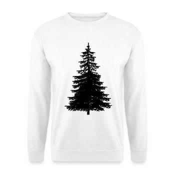 Tanne Baum Natur Wald Ökologie Naturschutz Wildnis - Unisex Pullover - Weiß - Vorne