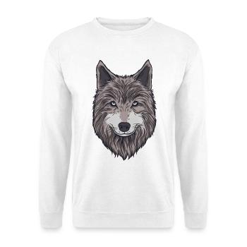 wolf - Unisex Sweatshirt - white - Front