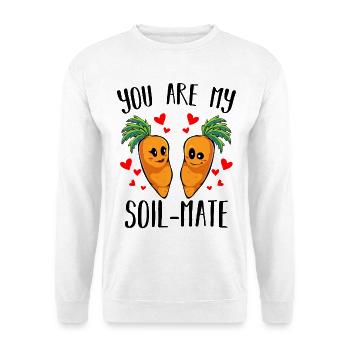 Cuddly Carrot Love Duo - Unisex Sweatshirt - white - Front