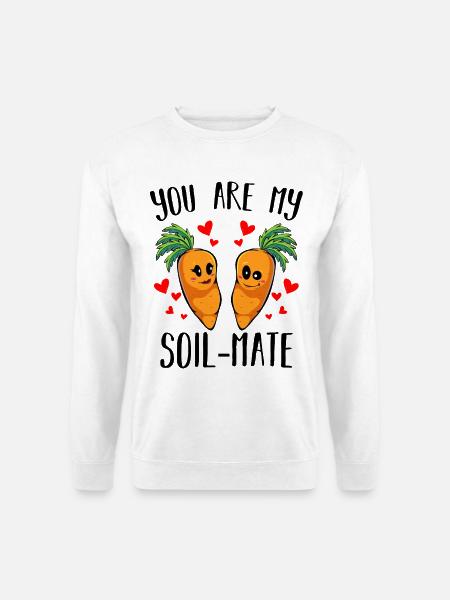 Kuschelige Karottenliebe Duo - Unisex Pullover - Weiß