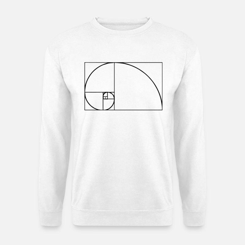 Fibonacci tshirt - Unisex Sweatshirt - white