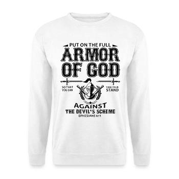 armor of god - Unisex Sweatshirt - white - Front